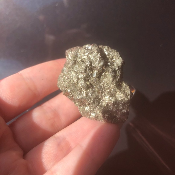 Natural Pyrite Cluster, Raw Fools Gold Crystal, Genuine Pyrite Stone - Picture 9 of 11